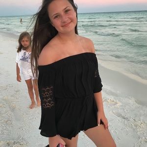 off the shoulder romper